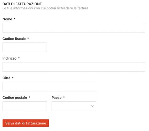 Come posso richiedere la fattura relativ